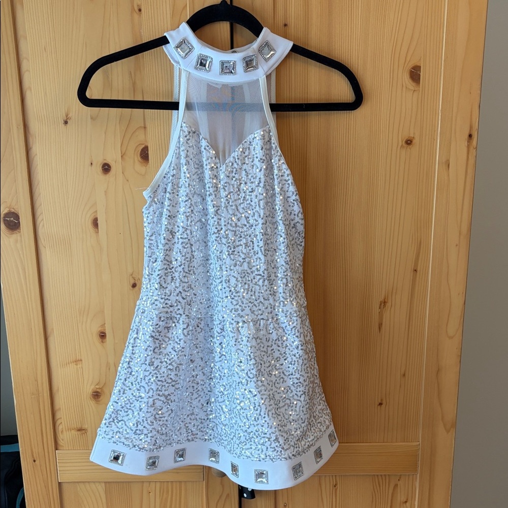 Weissman White and Silver Dance Costume